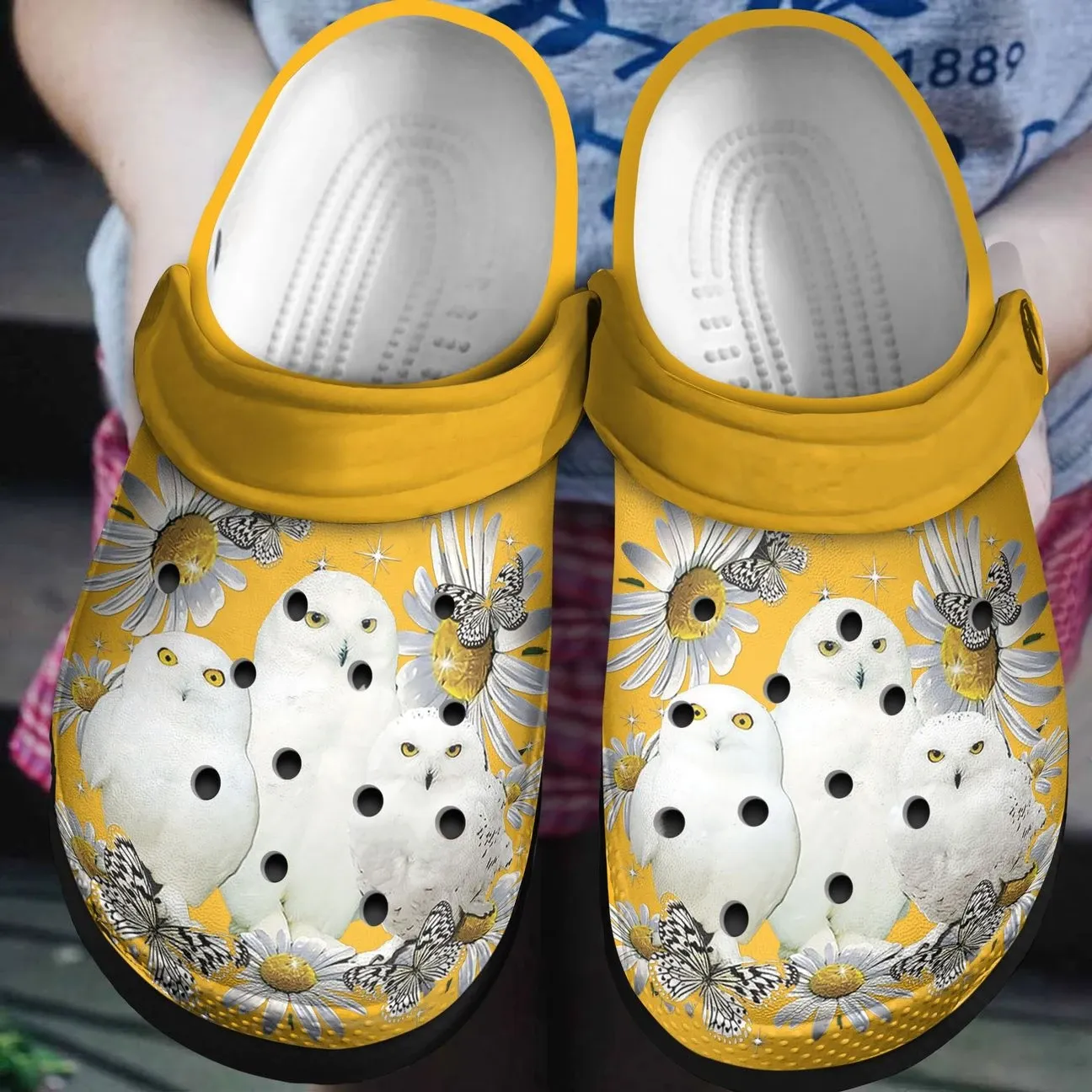 Owl Personalized Clog Custom Crocs Comfortablefashion Style Comfortable For Women Men Kid Print 3D White Owl Owl Personalized Clog Custom Crocs Comfortablefashion Style Comfortable For Women Men Kid Print 3D White Owl