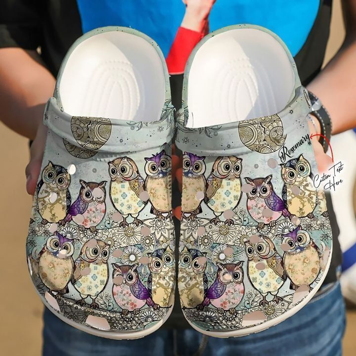 Owl Personalized Family 1747 Crocs Clog Crocband Clog Comfortable Classic Clog Water Shoes For Mens And Women Owl Personalized Family 1747 Crocs Clog Crocband Clog Comfortable Classic Clog Water Shoes For Mens And Women