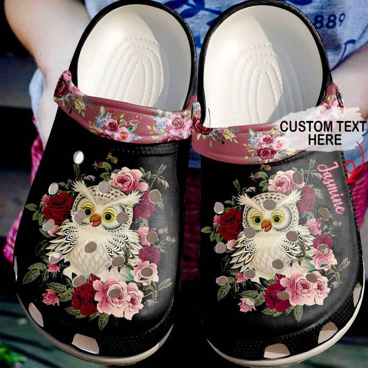 Owl Personalized Red Floral Sku 1752 Crocs Crocband Clog Comfortable For Mens Womens Classic Clog Water Shoes Owl Personalized Red Floral Sku 1752 Crocs Crocband Clog Comfortable For Mens Womens Classic Clog Water Shoes