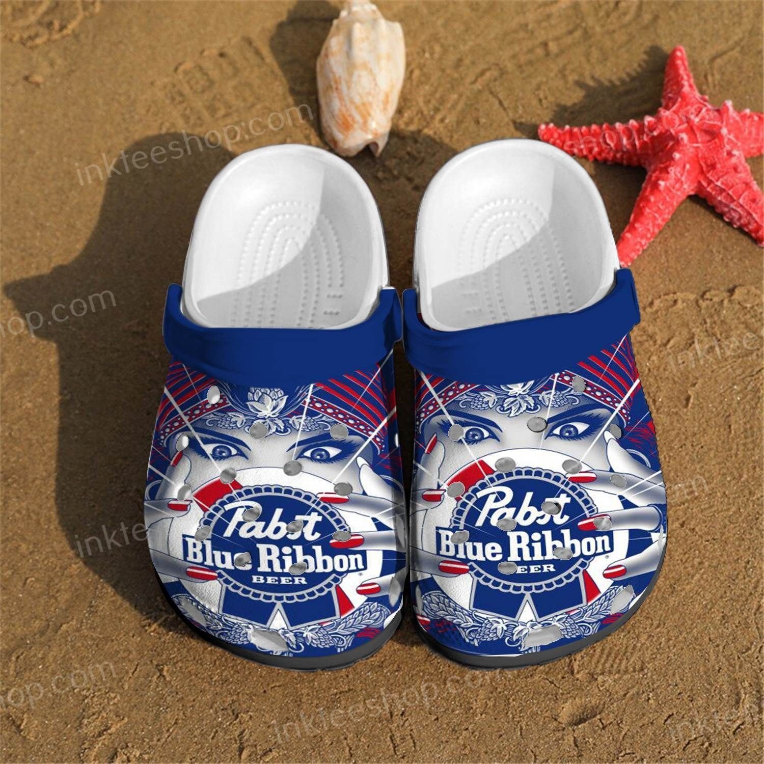 Pabst Blue Ribbon Crocs Clog Clog Shoes Crocs Clog For Mens And Womens Pabst Blue Ribbon Crocs Clog Clog Shoes Crocs Clog For Mens And Womens