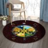 Pagan Calender Round Carpet Floor Rug Living Room Bedroom Decor Round Area Rug Carpet