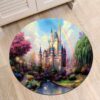 Palace Round Carpet Floor Rug Living Room Bedroom Decor Round Area Rug Carpet