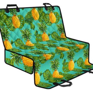Palm Leaf Pineapple Pattern Print Pet Car Back Seat Cover - 4fd5a95277f1