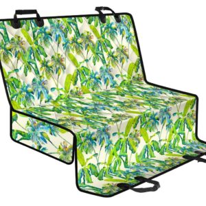 Palm Tree Banana Pattern Print Pet Car Back Seat Cover - d9120f6f2f71