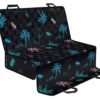 Palm Tree Summer Beach Pattern Print Pet Car Back Seat Cover - 51a089576e48