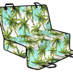 Palm Tree Tropical Pattern Print Pet Car Back Seat Cover - efdd347ccd3b
