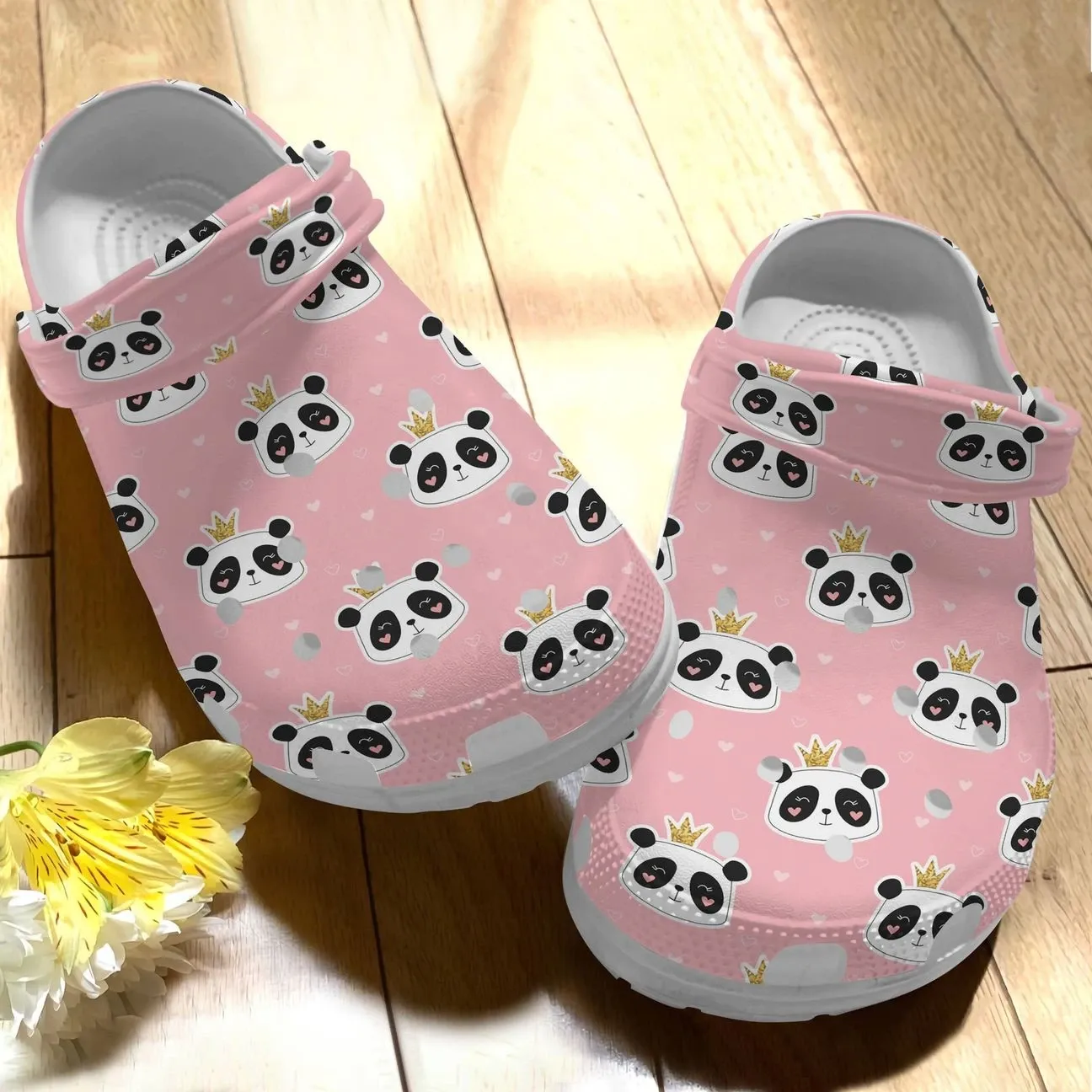 Panda Personalize Clog Custom Crocs Fashionstyle Comfortable For Women Men Kid Print 3D Whitesole Panda Pink Panda Personalize Clog Custom Crocs Fashionstyle Comfortable For Women Men Kid Print 3D Whitesole Panda Pink