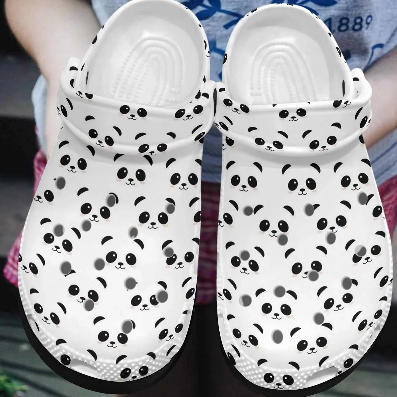 Panda Personalized Clog Custom Crocs Comfortablefashion Style Comfortable For Women Men Kid Print 3D Panda Pattern Panda Personalized Clog Custom Crocs Comfortablefashion Style Comfortable For Women Men Kid Print 3D Panda Pattern
