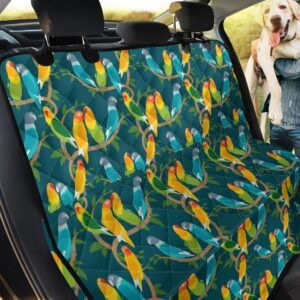 Paradise Of Birds Lovebird Car Back Seat Cover Dog Car Seat Covers - 360db7a7fb52
