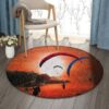 Paragliding Round Carpet Floor Rug Living Room Bedroom Decor Round Area Rug Carpet