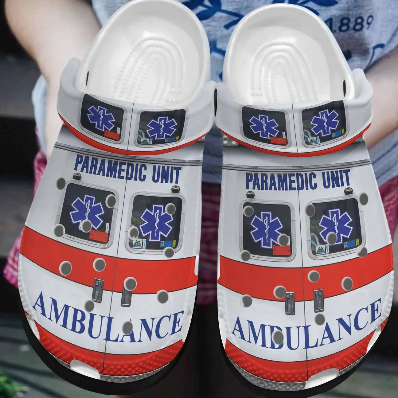 Paramedic Personalized Clog Custom Crocs Comfortablefashion Style Comfortable For Women Men Kid Print 3D Ambulance Paramedic Personalized Clog Custom Crocs Comfortablefashion Style Comfortable For Women Men Kid Print 3D Ambulance