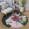 Parrot Lovely Round Rug Throw Round Carpet Floor Rug Living Room Bedroom Decor Round Area Rug Carpet