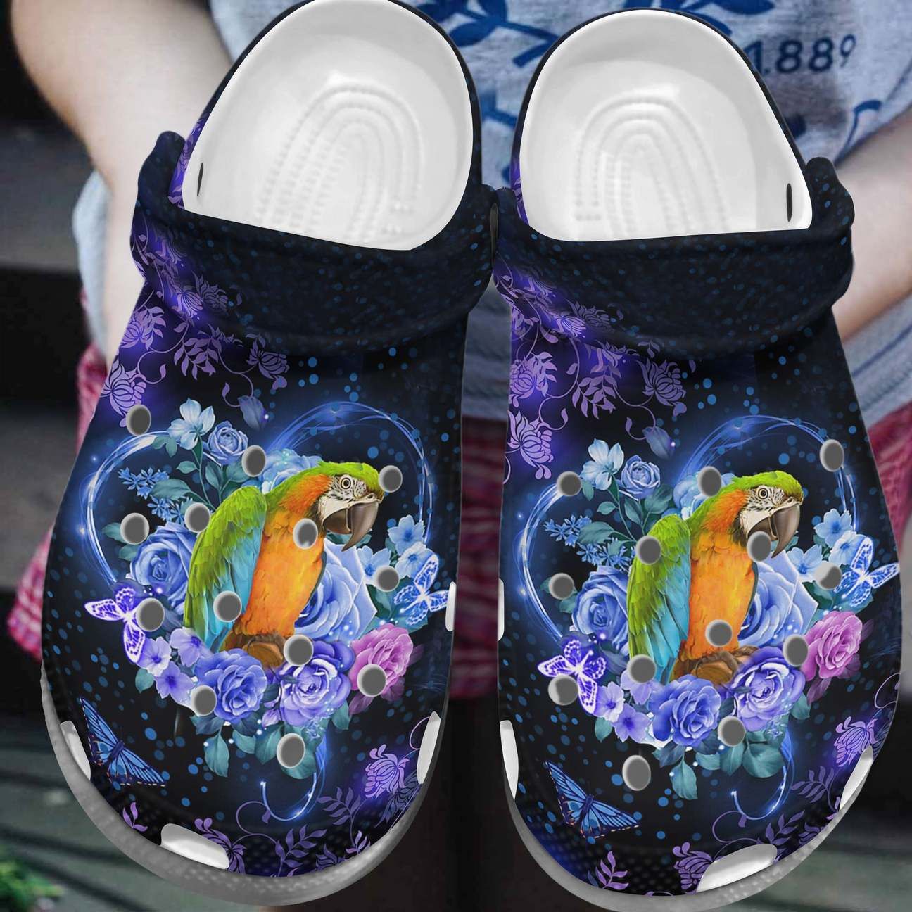 Parrot Personalized Clog Custom Crocs Comfortablefashion Style Comfortable For Women Men Kid Print 3D Parrot Personalized Clog Custom Crocs Comfortablefashion Style Comfortable For Women Men Kid Print 3D