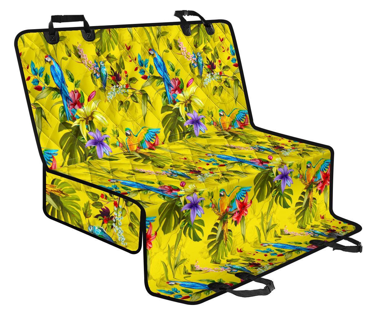 Parrot Tropical Pattern Print Pet Car Back Seat Cover - a0594a5d7e74 Parrot Tropical Pattern Print Pet Car Back Seat Cover - a0594a5d7e74