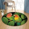 Parrots Round Carpet Floor Rug Living Room Bedroom Decor Round Area Rug Carpet