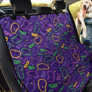 Party Of Mardi Gras Mask Car Back Seat Cover Dog Car Seat Covers
