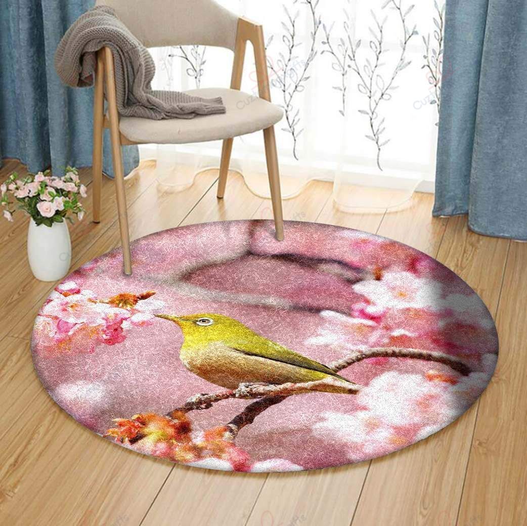 Passerine And Peach Round Carpet Floor Rug Living Room Bedroom Decor Round Area Rug Carpet Passerine And Peach Round Carpet Floor Rug Living Room Bedroom Decor Round Area Rug Carpet