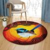 Passerine Round Carpet Floor Rug Living Room Bedroom Decor Round Area Rug Carpet