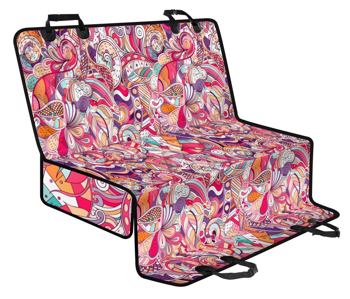 Pastel Bohemian Floral Pattern Print Pet Car Back Seat Cover - 164590b85a53 Pastel Bohemian Floral Pattern Print Pet Car Back Seat Cover - 164590b85a53