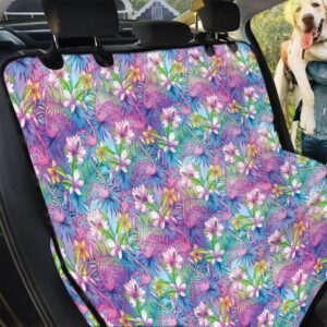 Pastel Color Colorful Tropical Flamingo Car Back Seat Cover Dog Car Seat Covers - 1890544cbb85