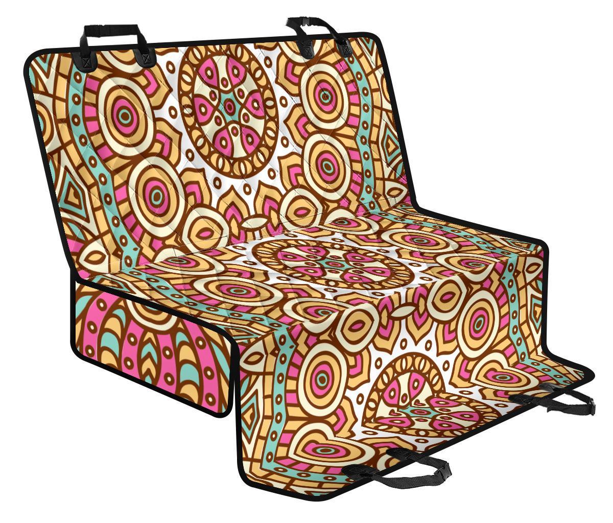 Pastel Ethnic Mandala Print Pet Car Back Seat Cover - e23569c90292 Pastel Ethnic Mandala Print Pet Car Back Seat Cover - e23569c90292
