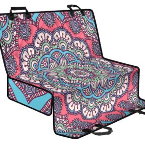 Pastel Mandala Bohemian Pattern Print Pet Car Back Seat Cover - c347c5f035fe
