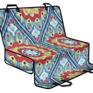 Pastel Ornament Mandala Print Pet Car Back Seat Cover - 06729f582aa3