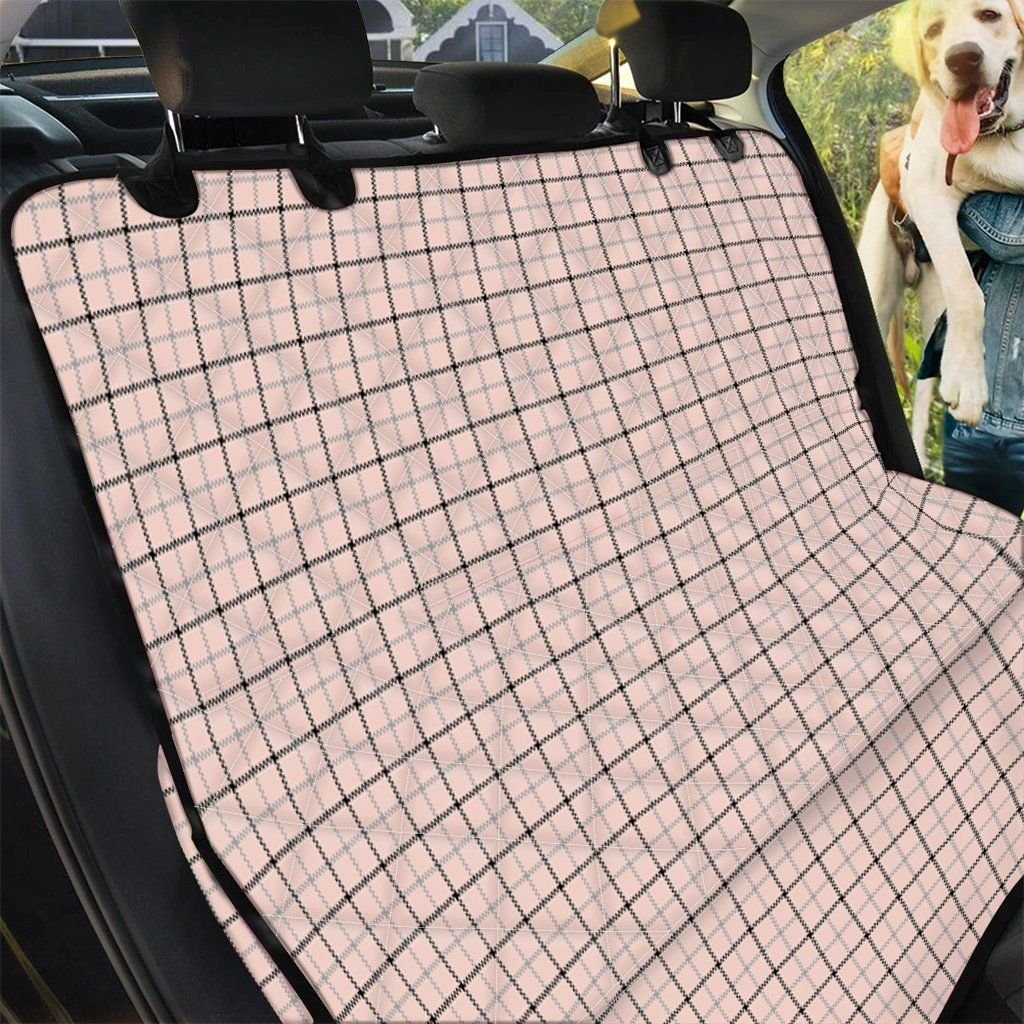 Pastel Pink And Black Tattersall Pattern Car Back Seat Cover Dog Car Seat Covers - 292dc2d67e2e Pastel Pink And Black Tattersall Pattern Car Back Seat Cover Dog Car Seat Covers - 292dc2d67e2e
