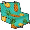 Pastel Turquoise Pineapple Pattern Print Pet Car Back Seat Cover - bbdb1861cfbd