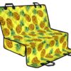 Pastel Yellow Pineapple Pattern Print Pet Car Back Seat Cover - 9967e55b1940