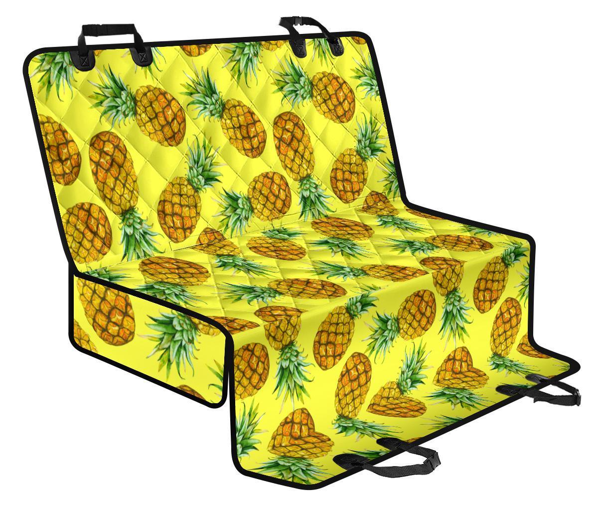 Pastel Yellow Pineapple Pattern Print Pet Car Back Seat Cover - 9967e55b1940 Pastel Yellow Pineapple Pattern Print Pet Car Back Seat Cover - 9967e55b1940