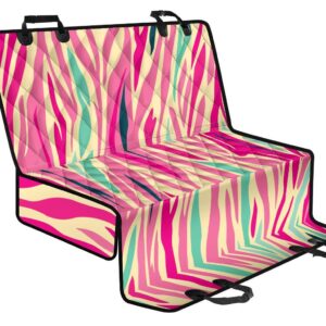 Pastel Zebra Pattern Print Pet Car Back Seat Cover - 307629a897d0