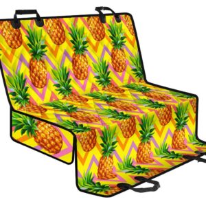 Pastel Zig Zag Pineapple Pattern Print Pet Car Back Seat Cover - 1c9662a0b3f4