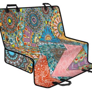 Patchwork Mandala Bohemian Pattern Print Pet Car Back Seat Cover - d214e88cd8b4