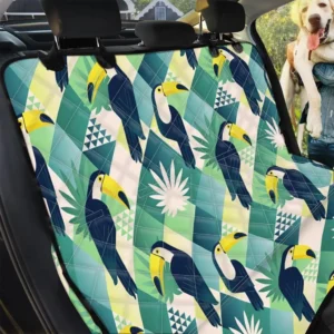 Patchwork Tropical Toucan Pattern Car Back Seat Cover Dog Car Seat Covers - e33ede04a3f1