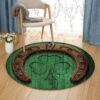 Patrick Day Round Carpet Floor Rug Living Room Bedroom Decor Round Area Rug Carpet