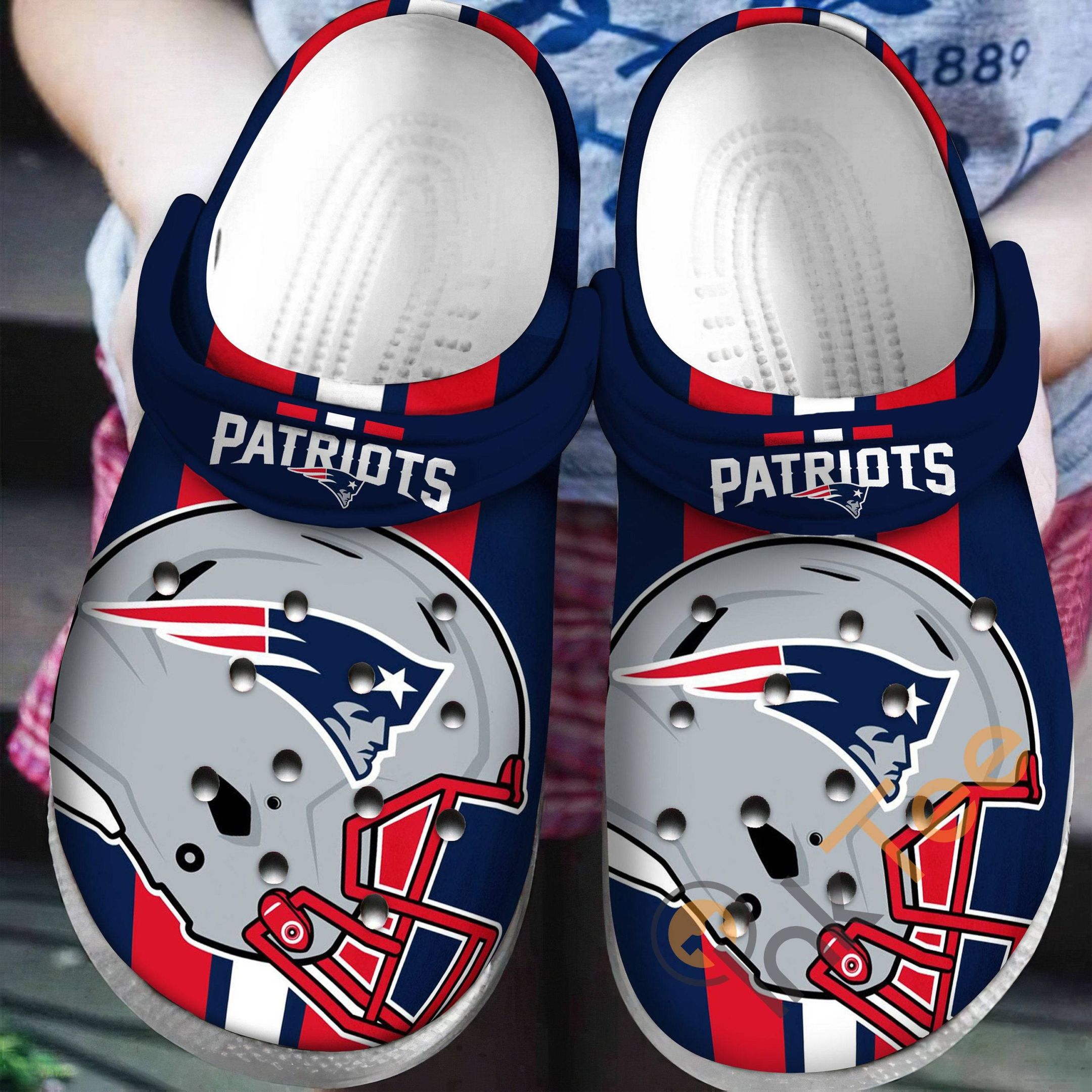 Patriots Sku40 Crocs Crocband Clog Comfortable For Mens Womens Classic Clog Water Shoes Patriots Sku40 Crocs Crocband Clog Comfortable For Mens Womens Classic Clog Water Shoes