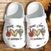 Peace Love Autism Shoes Crocs Clog For Man Women – Puzzle Autism Birthday Gift For Daughter Son