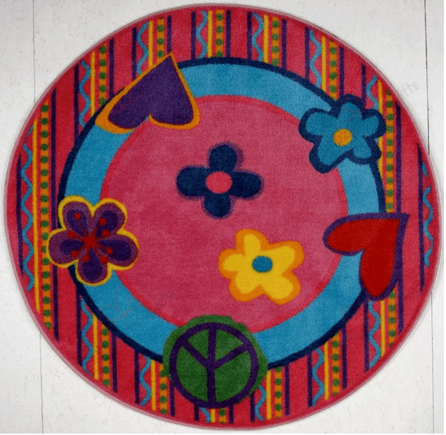 Peace Out Nylon Round Carpet Floor Rug Living Room Bedroom Decor Round Area Rug Carpet Peace Out Nylon Round Carpet Floor Rug Living Room Bedroom Decor Round Area Rug Carpet