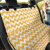 Peach Puff And White Chevron Car Back Seat Cover Dog Car Seat Covers - f56a3ad14a0a