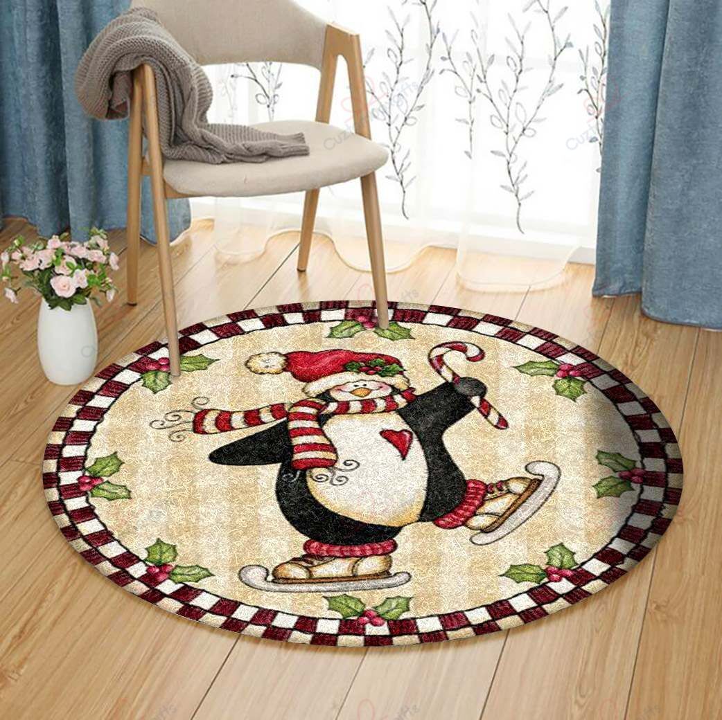 Penguin Round Carpet Floor Rug Living Room Bedroom Decor Round Area Rug Carpet Penguin Round Carpet Floor Rug Living Room Bedroom Decor Round Area Rug Carpet