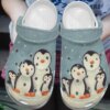 Penguin Personalize Clog Custom Crocs Fashionstyle Comfortable For Women Men Kid Print 3D Penguin Happy Family