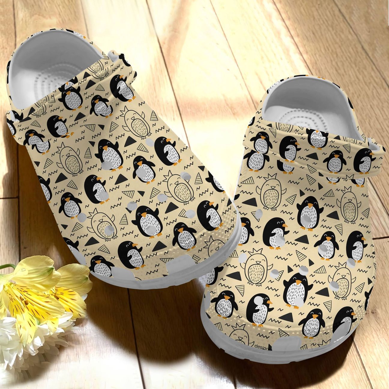 Penguin Personalize Clog Custom Crocs Fashionstyle Comfortable For Women Men Kid Print 3D Whitesole Happy Day Penguin Personalize Clog Custom Crocs Fashionstyle Comfortable For Women Men Kid Print 3D Whitesole Happy Day