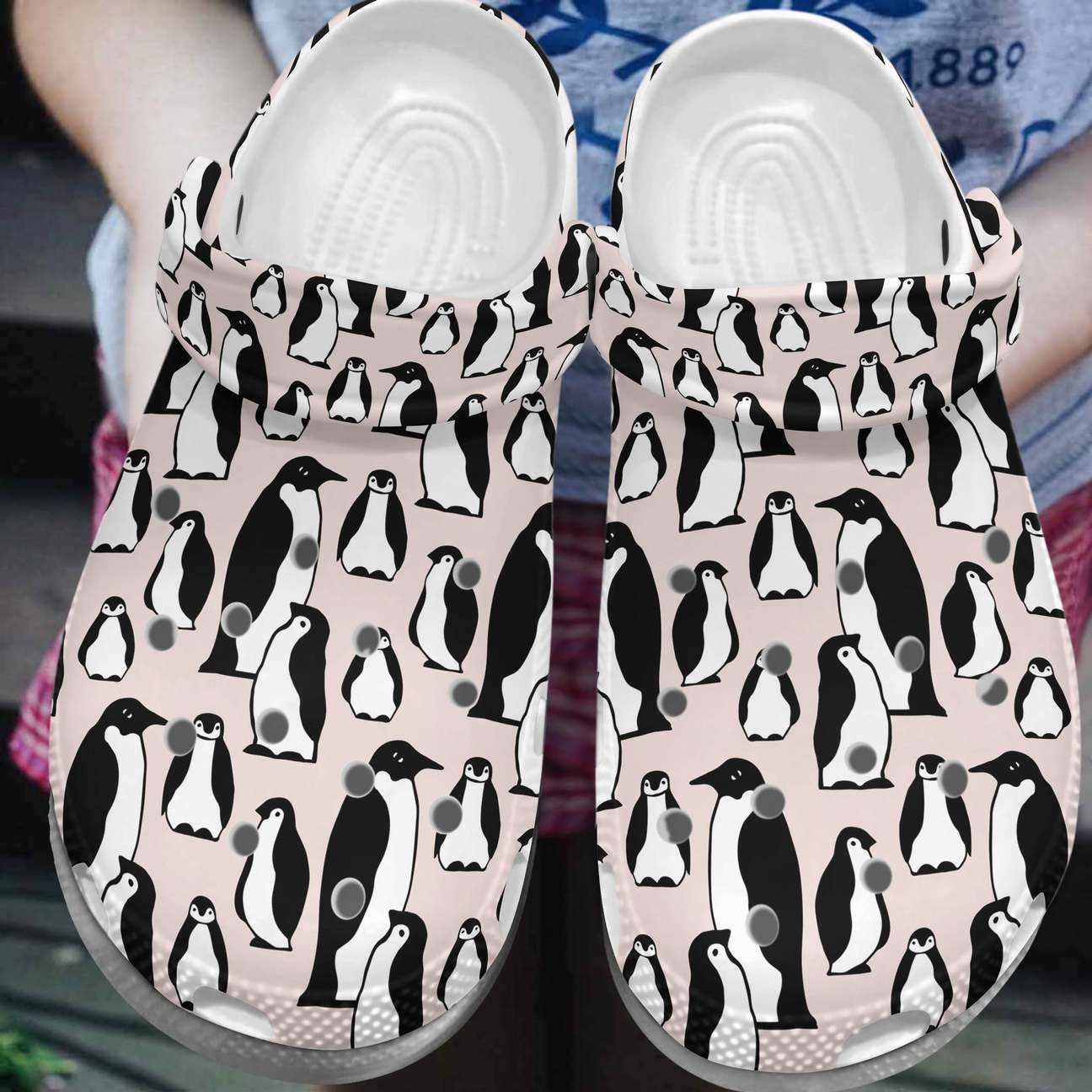 Penguin Personalized Clog Custom Crocs Comfortablefashion Style Comfortable For Women Men Kid Print 3D Pink Penguin Pattern Penguin Personalized Clog Custom Crocs Comfortablefashion Style Comfortable For Women Men Kid Print 3D Pink Penguin Pattern