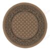 Pergola Garden Trellis Cocoa Black Round Carpet Floor Rug Living Room Bedroom Decor Round Area Rug Carpet