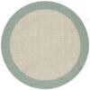 Pergola Quad Natural Green Round Carpet Floor Rug Living Room Bedroom Decor Round Area Rug Carpet