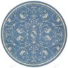 Pergola Savannah Champagne Blue Round Carpet Floor Rug Living Room Bedroom Decor Round Area Rug Carpet
