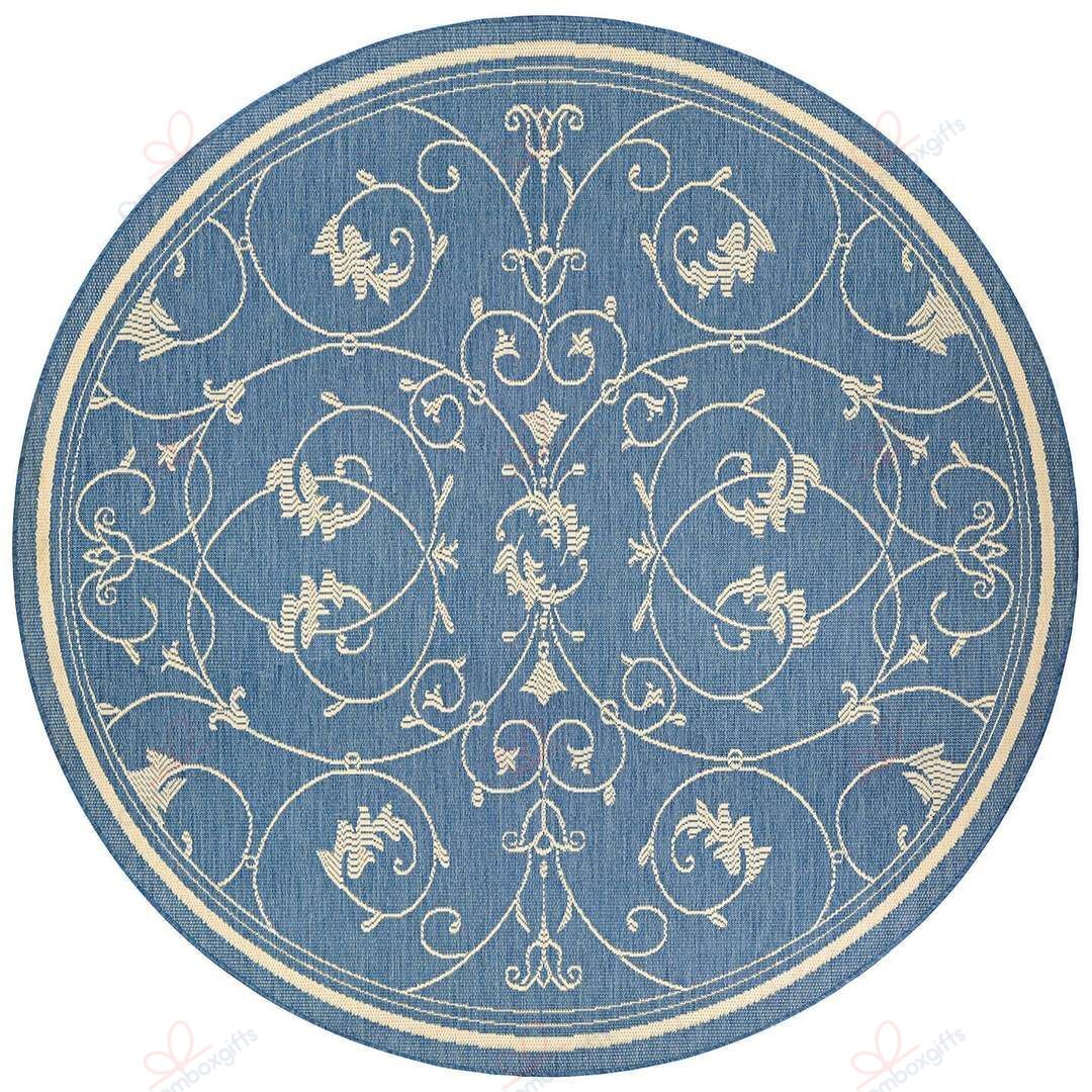 Pergola Savannah Champagne Blue Round Carpet Floor Rug Living Room Bedroom Decor Round Area Rug Carpet Pergola Savannah Champagne Blue Round Carpet Floor Rug Living Room Bedroom Decor Round Area Rug Carpet