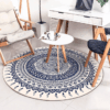 Persian Ethnic Mandala Round Carpet Floor Rug Living Room Bedroom Decor Round Area Rug Carpet