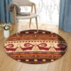 Persian Round Carpet Floor Rug Living Room Bedroom Decor Round Area Rug Carpet